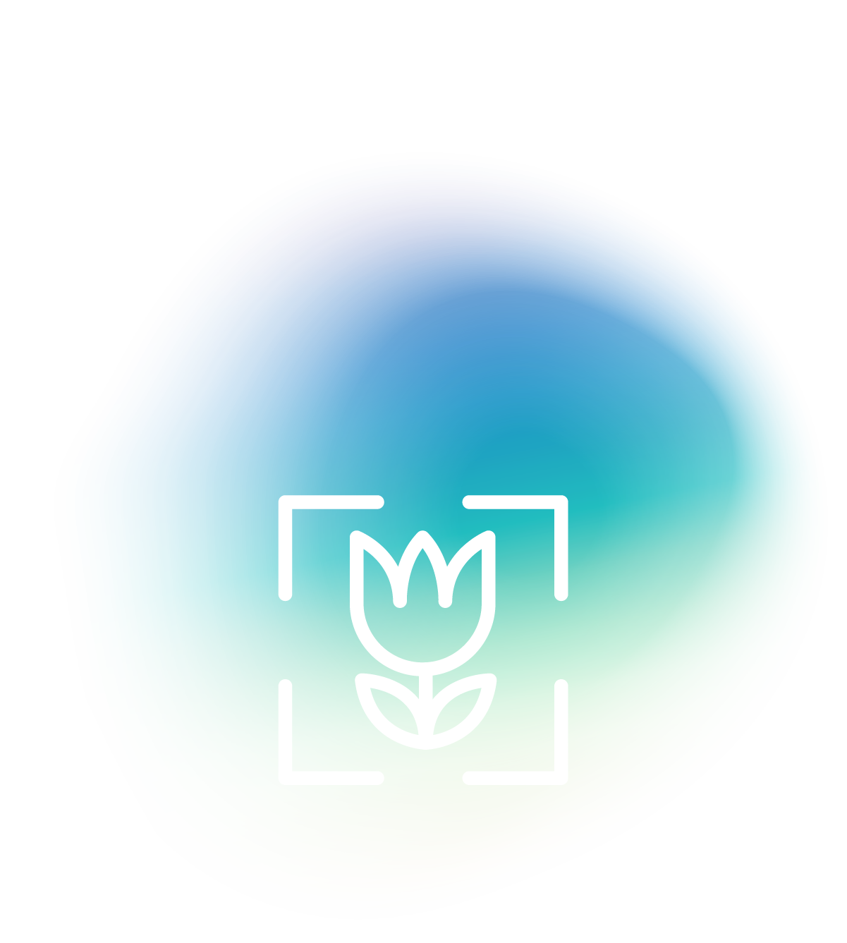 Icon of a flower within a camera frame, symbolizing lifestyle and brand photography services offered by Hagadone Media Group and Quicksilver Studios.